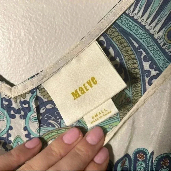 Maeve  Anthropologie 100% silk tunic blouse S - Picture 8 of 8